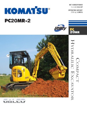 Mini Pelles Komatsu PC20MR-2