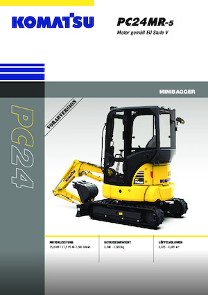 Mini Pelles Komatsu PC24MR-5