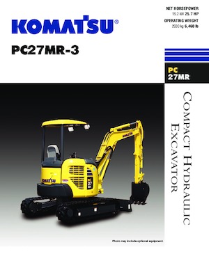 Mini Pelles Komatsu PC27MR-3