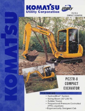 Mini Pelles Komatsu PC27R-8
