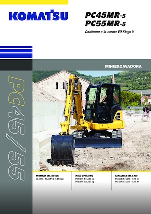 Mini Pelles Komatsu PC55MR-5E0