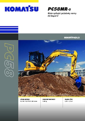 Mini Pelles Komatsu PC58MR-5E0