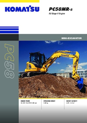 Mini Pelles Komatsu PC58MR-5E0