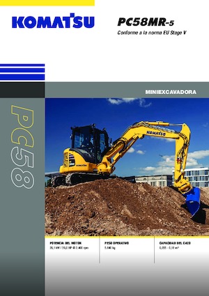 Mini Pelles Komatsu PC58MR-5E0