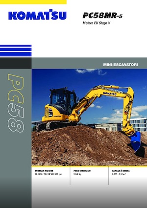 Mini Pelles Komatsu PC58MR-5E0