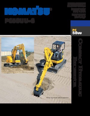 Mini Pelles Komatsu PC58UU-3