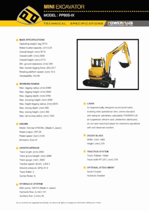 Mini Pelles PowerPlus PP60S-IX
