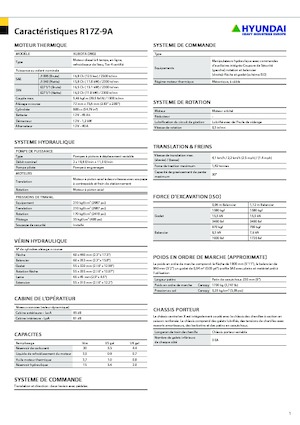 Mini Pelles Hyundai R17Z-9A