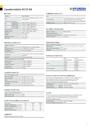 Mini Pelles Hyundai R17Z-9A