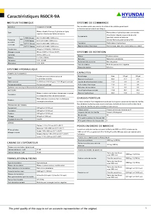 Mini Pelles Hyundai R60CR-9A
