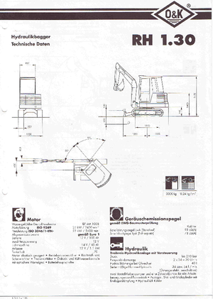 Mini Pelles O&K RH 1.30
