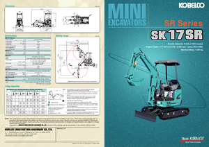 Mini Pelles Kobelco SK 17 SR 3