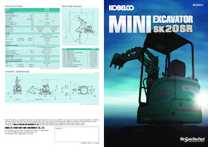 Mini Pelles Kobelco SK 20 SR 6