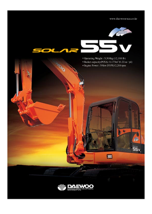 Mini Pelles Doosan Solar 55 V plus