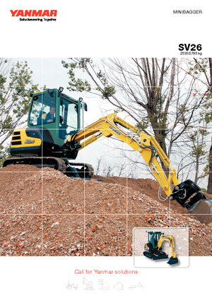 Mini Pelles Yanmar SV 26 CR