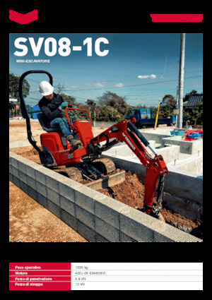Mini Pelles Yanmar SV08-1C