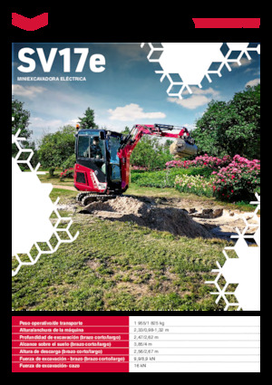 Pelles électriques sur chenilles Yanmar SV17e