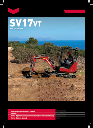Mini Pelles Yanmar SV17VT
