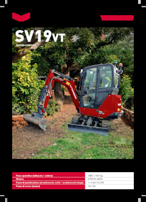 Mini Pelles Yanmar SV19VT
