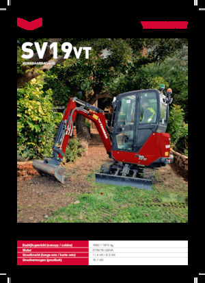 Mini Pelles Yanmar SV19VT