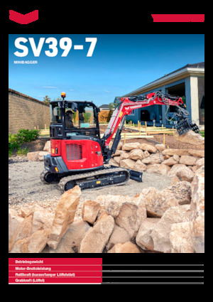 Mini Pelles Yanmar SV39-7