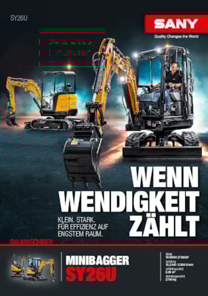 Mini Pelles Sany SY26U