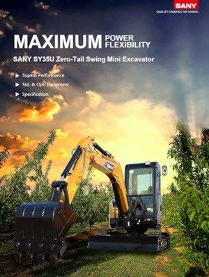 Mini Pelles Sany SY35U