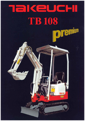 Mini Pelles Takeuchi TB 108
