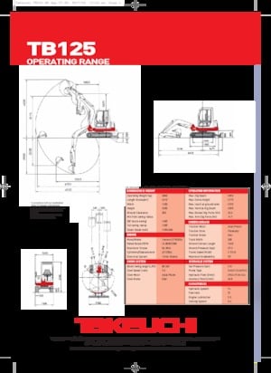 Mini Pelles Takeuchi TB 125
