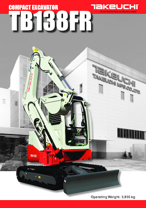 Mini Pelles Takeuchi TB 138 FR