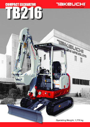 Mini Pelles Takeuchi TB 216 