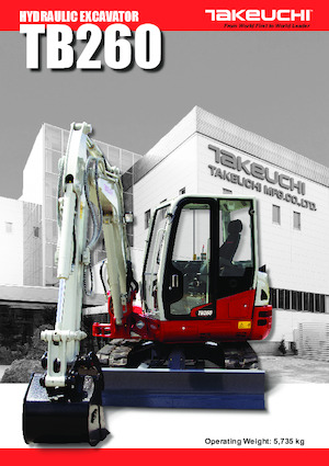 Mini Pelles Takeuchi TB 260