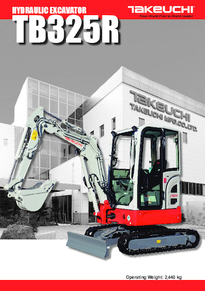 Mini Pelles Takeuchi TB 325 R