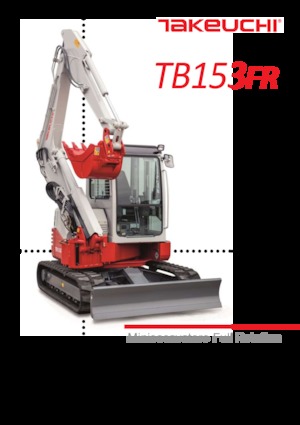 Mini Pelles Takeuchi TB 153 FR