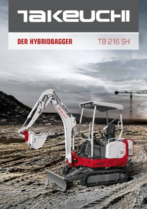 Mini Pelles Takeuchi TB 216 Hybrid