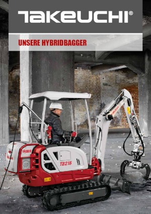 Mini Pelles Takeuchi TB228 Hybrid