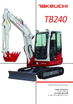 Mini Pelles Takeuchi TB 240