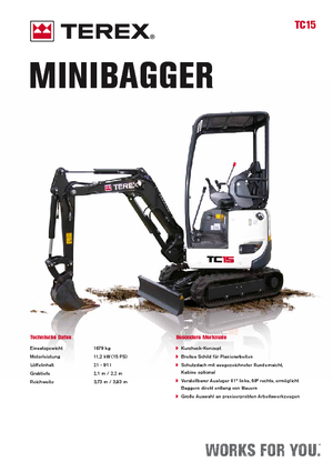 Mini Pelles Terex TC 15