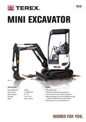 Mini Pelles Terex TC 15