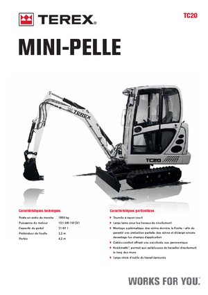 Mini Pelles Terex TC 20