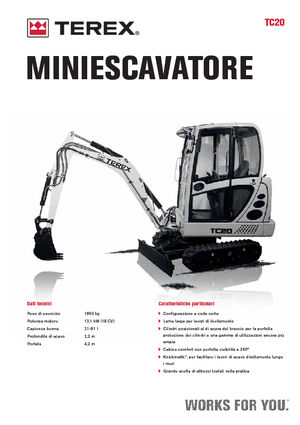 Mini Pelles Terex TC 20