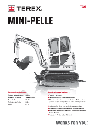 Mini Pelles Terex TC 25