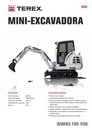 Mini Pelles Terex TC 29