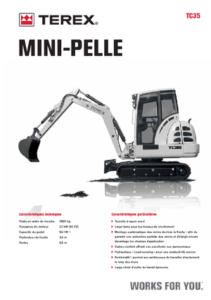 Mini Pelles Terex TC 35