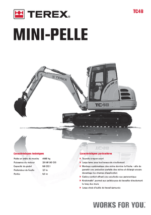 Mini Pelles Terex TC 48