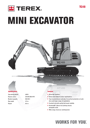 Mini Pelles Terex TC 48