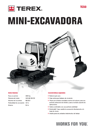 Mini Pelles Terex TC 50