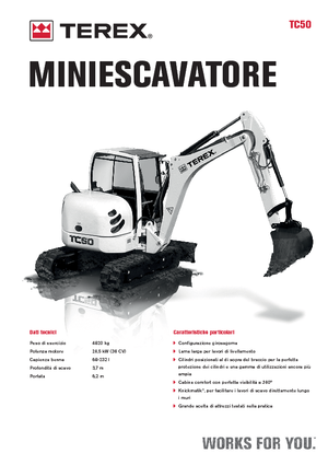 Mini Pelles Terex TC 50