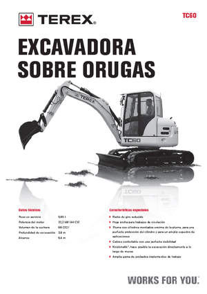 Mini Pelles Terex TC 60