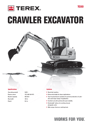 Mini Pelles Terex TC 60